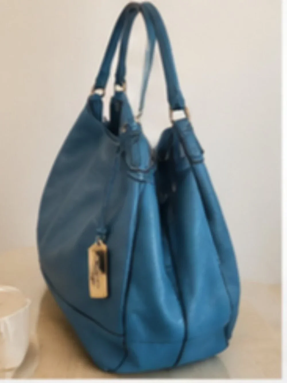 Coach Edi Horse & Carriage Embossed Leather Shoulder Bag